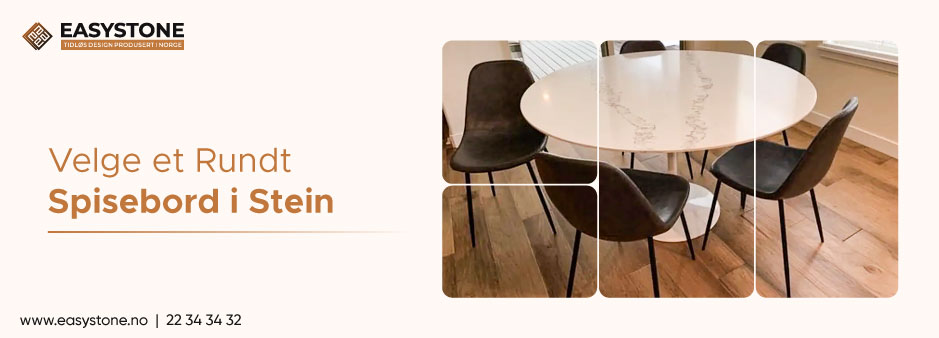 Velge et Rundt Spisebord i Stein – Eleganse og Funksjonalitet i ett